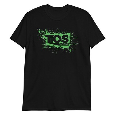 NEW TiOS Digital &quot;PAINTED&quot; (Green Logo) Short-Sleeve Unisex T-Shirt