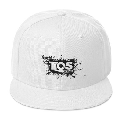 NEW TiOS Digital &quot;PAINTED&quot; Snapback Hat (White)