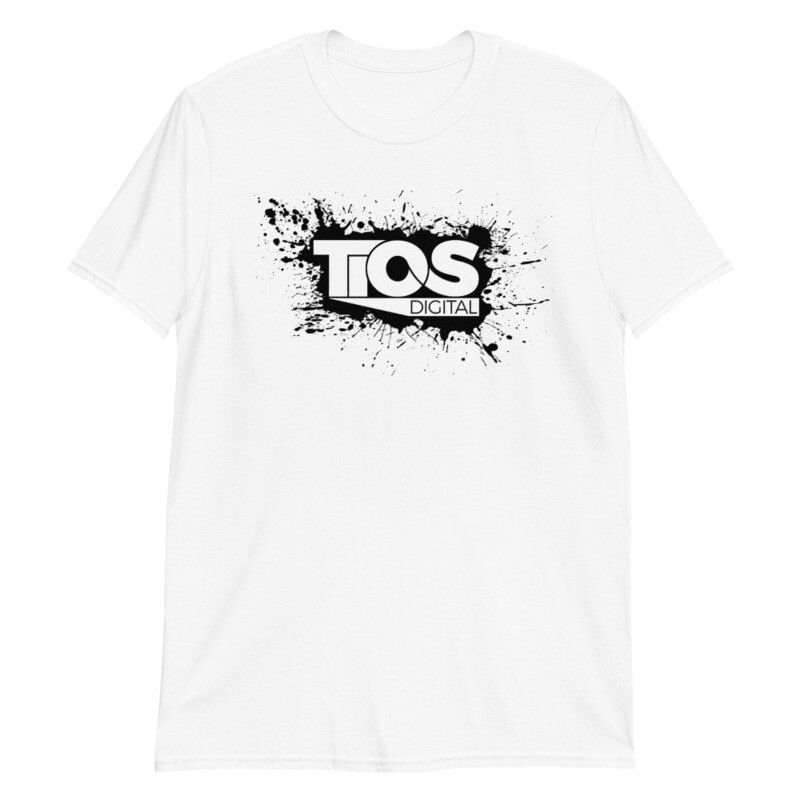 NEW TiOS Digital &quot;PAINTED&quot; (Black Logo) Short-Sleeve Unisex T-Shirt