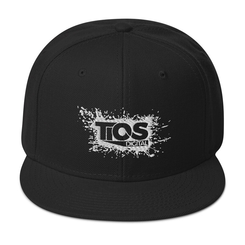 NEW TiOS Digital &quot;PAINTED&quot; Snapback Hat (Black)
