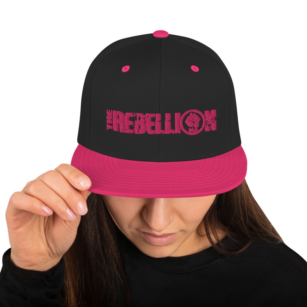 The Rebellion Pink Trim Snapback Hat