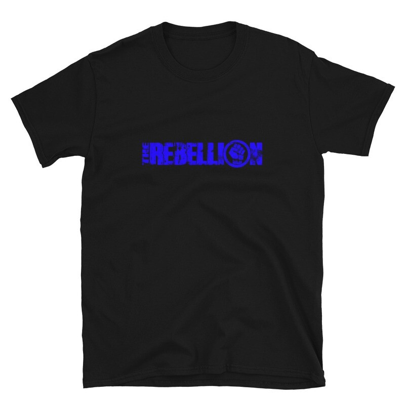 The Rebellion (Blue Logo) Short-Sleeve Unisex T-Shirt