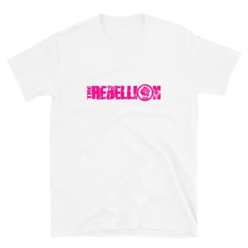 The Rebellion (Pink Logo) Short-Sleeve Unisex T-Shirt