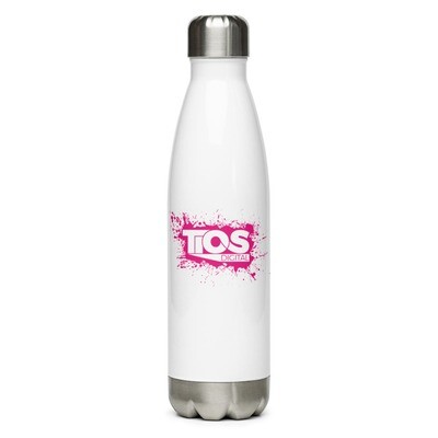 NEW TiOS Digital &quot;PAINTED&quot; (Pink Logo) Stainless Steel Water Bottle