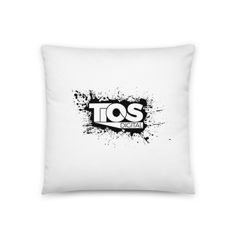 NEW TiOS Digital &quot;PAINTED&quot; (Black Logo) Pillow