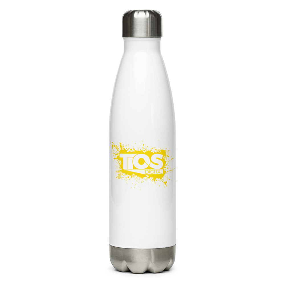 NEW TiOS Digital &quot;PAINTED&quot; (Yellow Logo) Stainless Steel Water Bottle