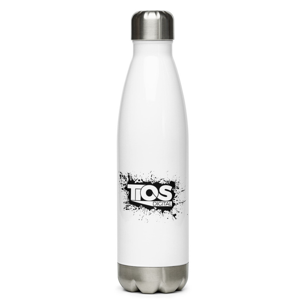 NEW TiOS Digital &quot;PAINTED&quot; (Black Logo) Stainless Steel Water Bottle