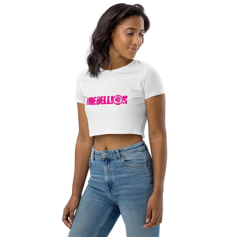 The Rebellion (Pink Logo) Crop Top