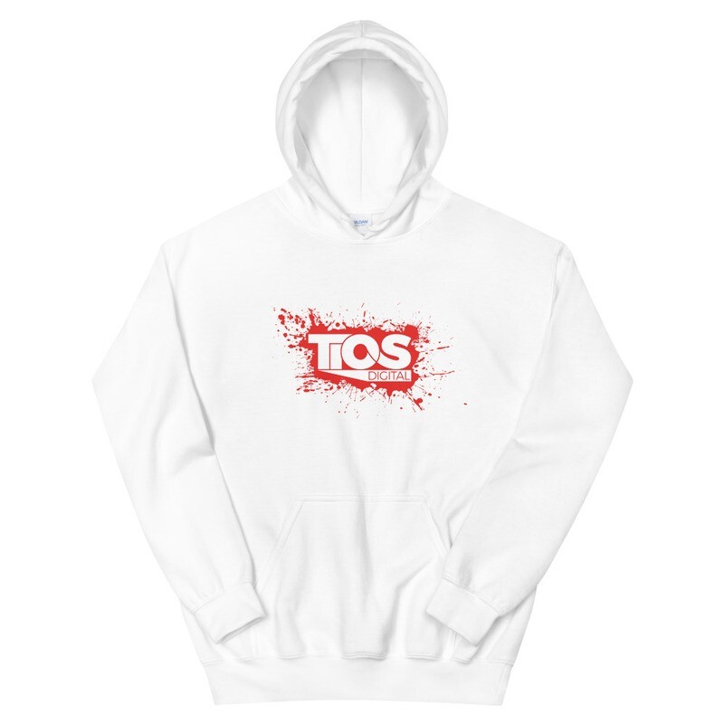 NEW TiOS Digital &quot;PAINTED&quot; (Red Logo) Unisex Hoodie
