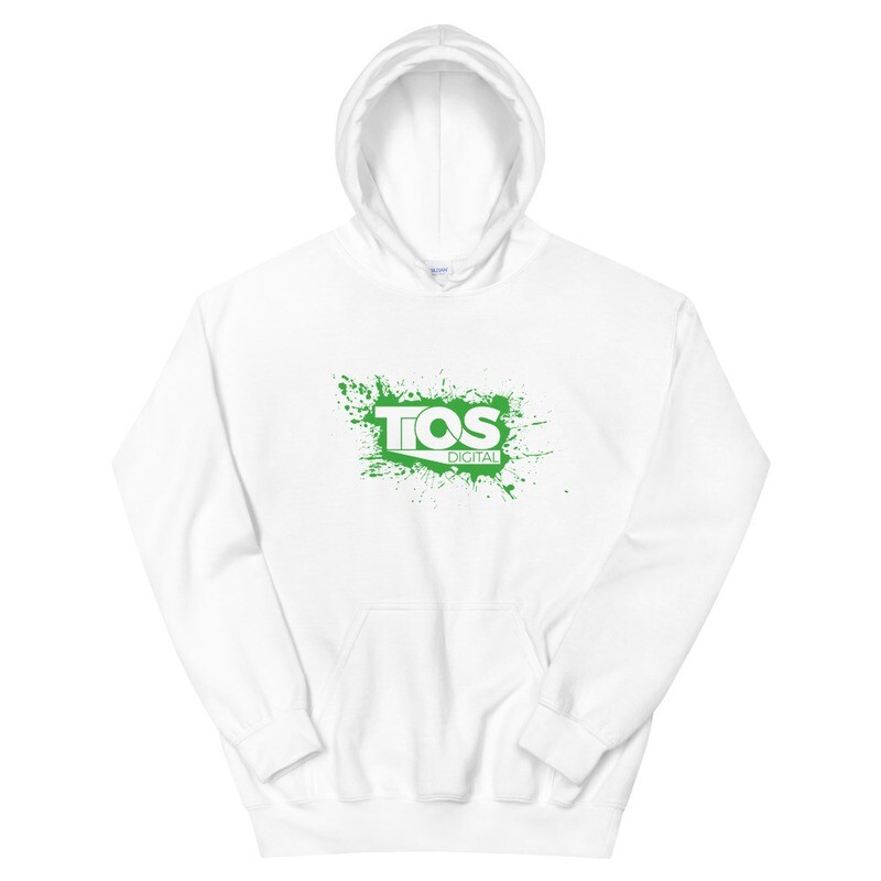 NEW TiOS Digital &quot;PAINTED&quot; (Green Logo) Unisex Hoodie