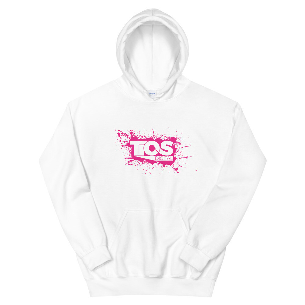 NEW TiOS Digital &quot;PAINTED&quot; (Pink Logo) Unisex Hoodie