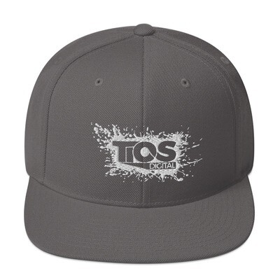 NEW TiOS Digital &quot;PAINTED&quot; Snapback Hat (Grey)