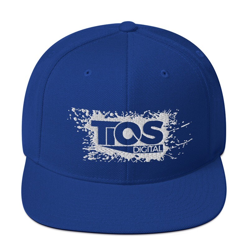 NEW TiOS Digital &quot;PAINTED&quot; Snapback Hat (Blue)