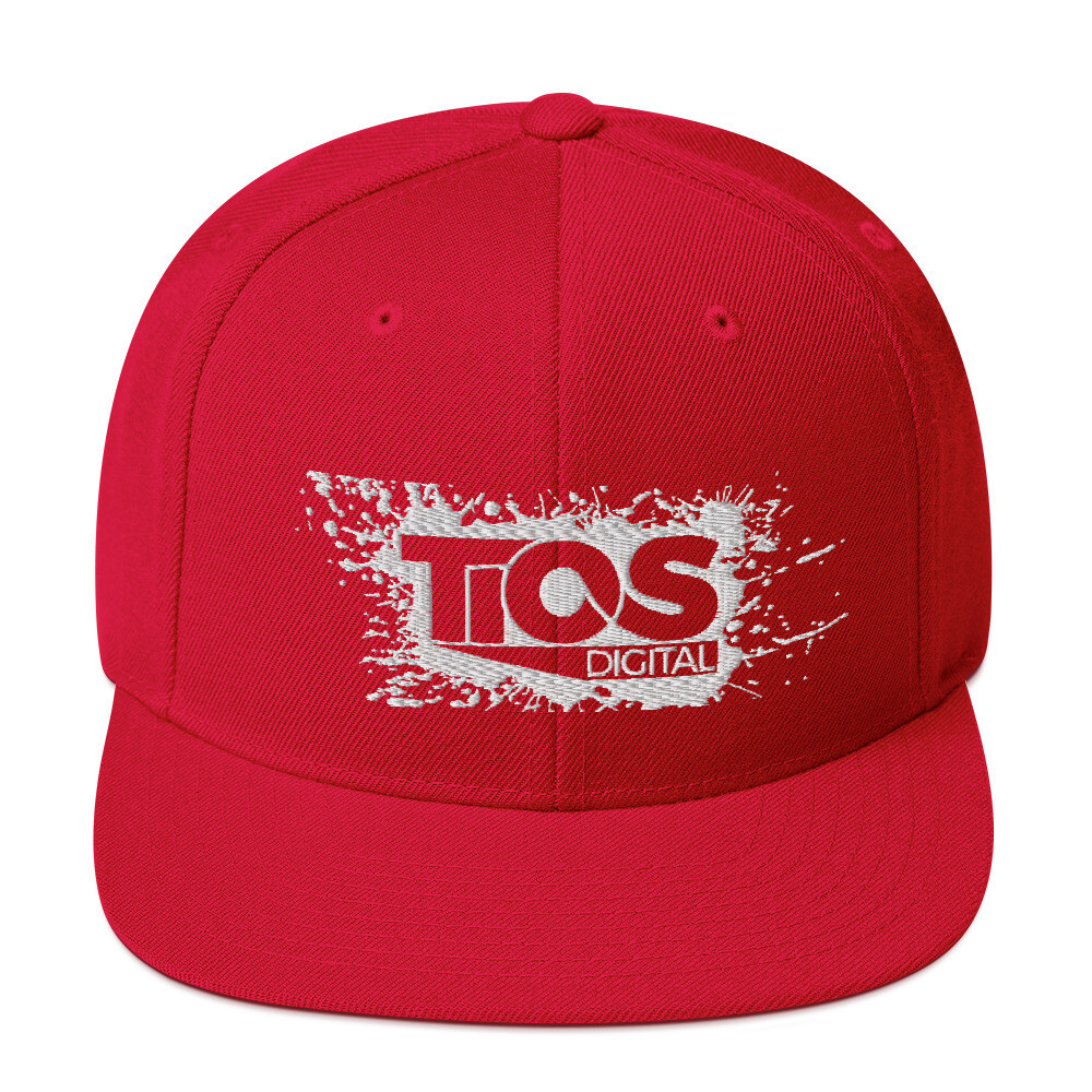 NEW TiOS Digital &quot;PAINTED&quot; Snapback Hat (Red)