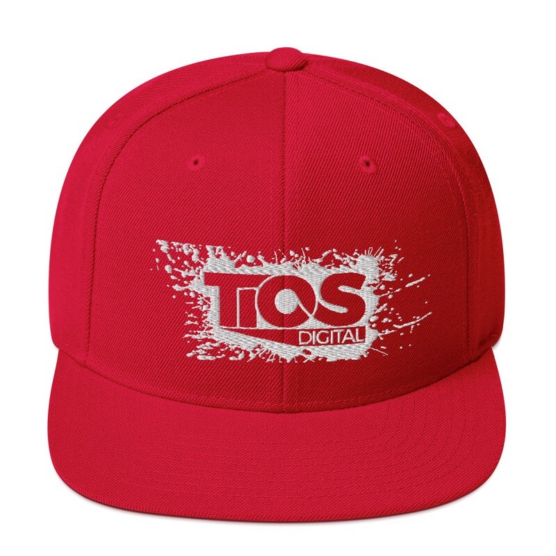 NEW TiOS Digital &quot;PAINTED&quot; Snapback Hat (Red)