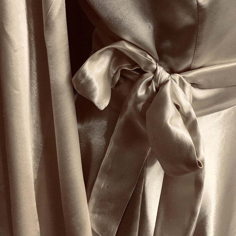 Satijnen Peignoir Ivoor Satijnen Peignoir Ivoor