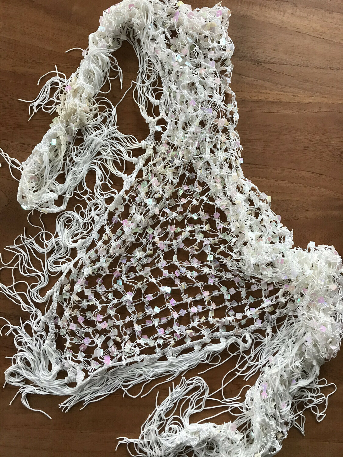 Gehaakte Sjaal, Kleur: Wit