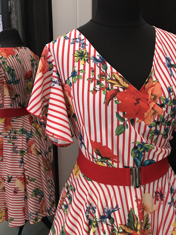 Flowers and stripes