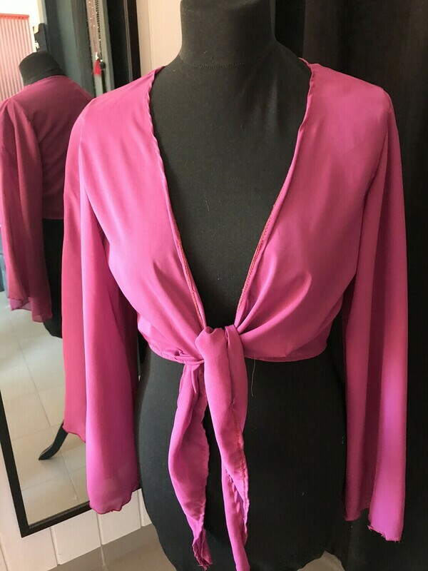 Chiffon Top, Kleur: Oud roze