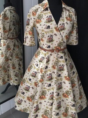 Autumn Kitties and Swan 🦢