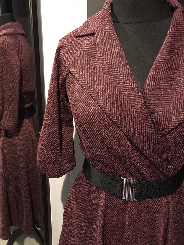 Trenchcoat Tweed Burgundy