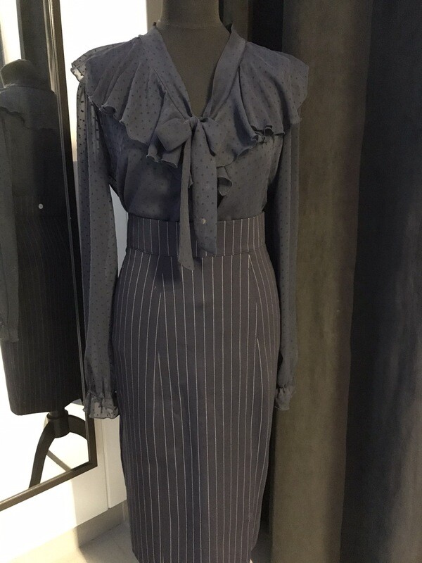 Pinstripe Dark Blue Pinstripe Dark Blue