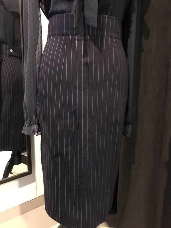 Pinstripe Dark Blue