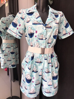 Playsuit Ship in a Bottle