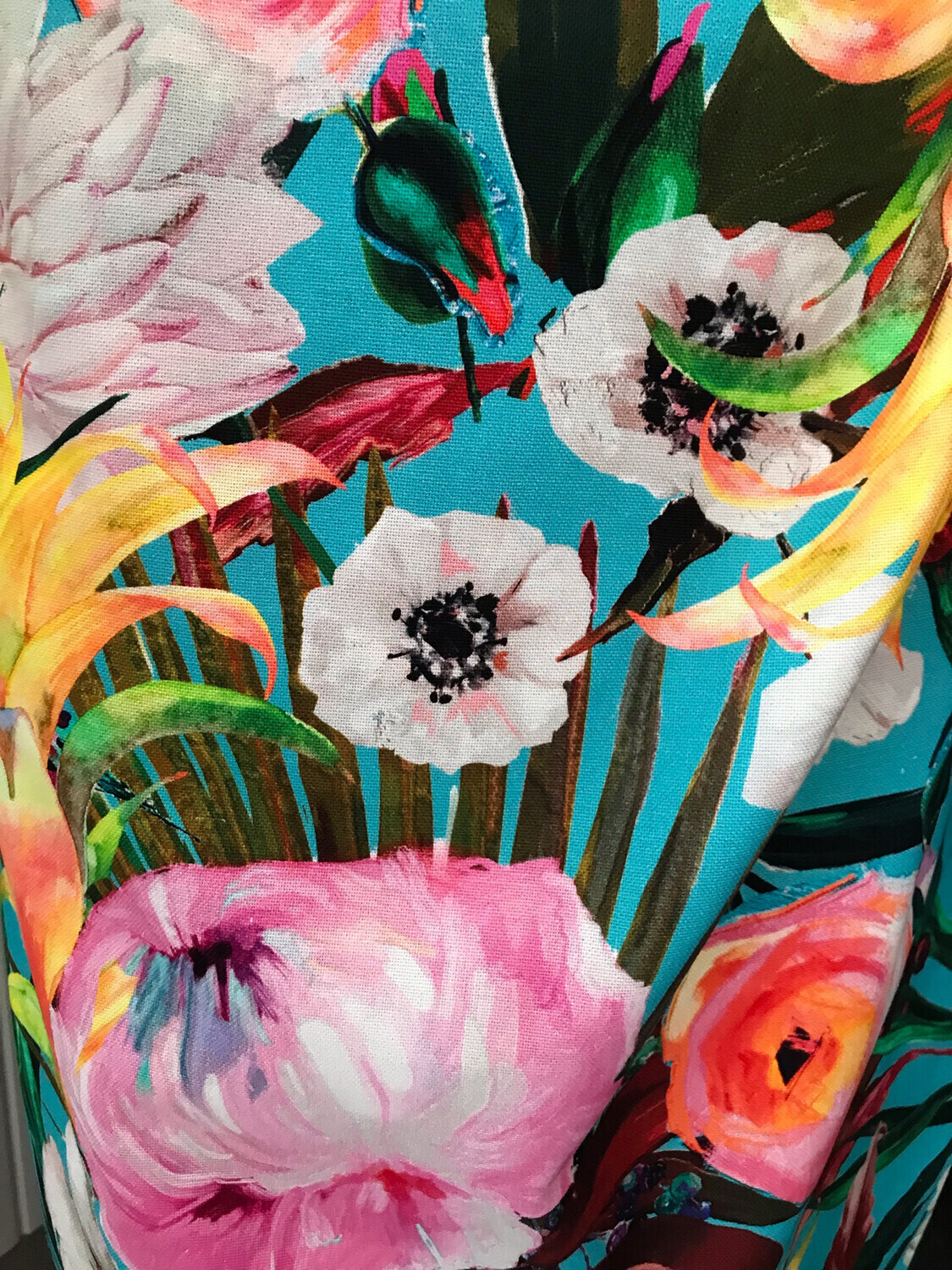 Sarong in Canvas, Kleur: Turquoise