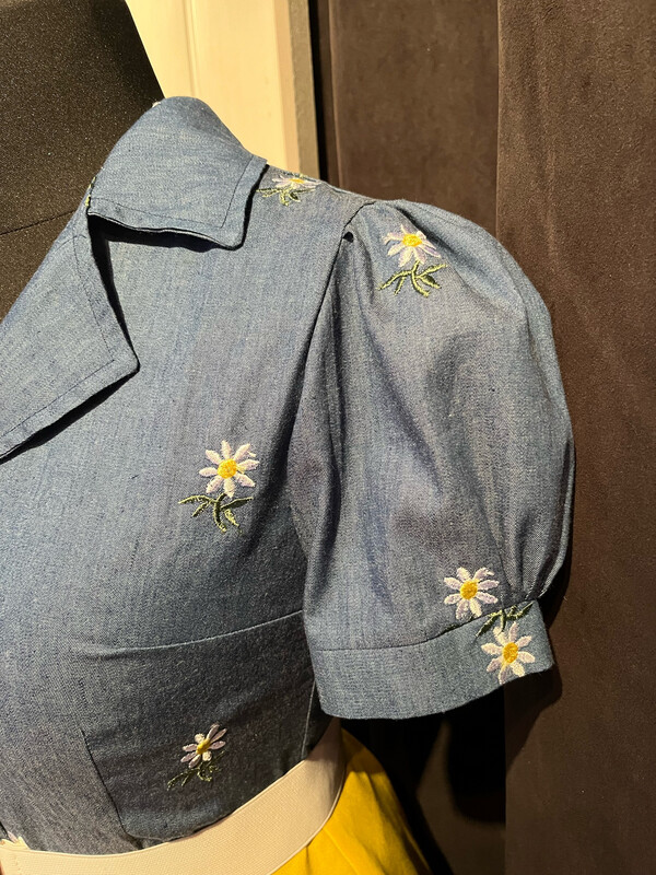 Jeans shirt Edelweiss - Cherry