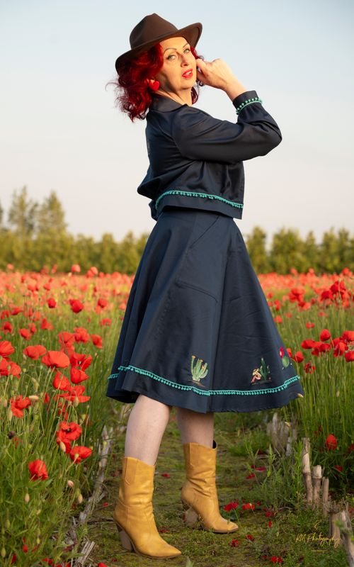 Dotted & Cactus skirt