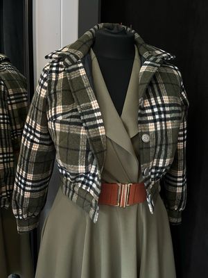 Jacquard jacket bounded checks