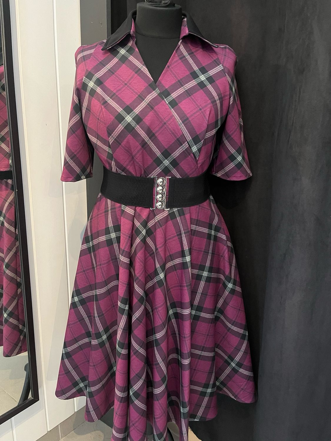 Tartan girls, Kleur: Fuchsia