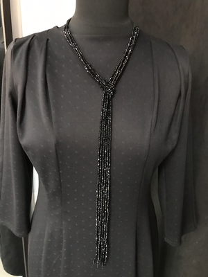 Asymmetrische zwarte ketting