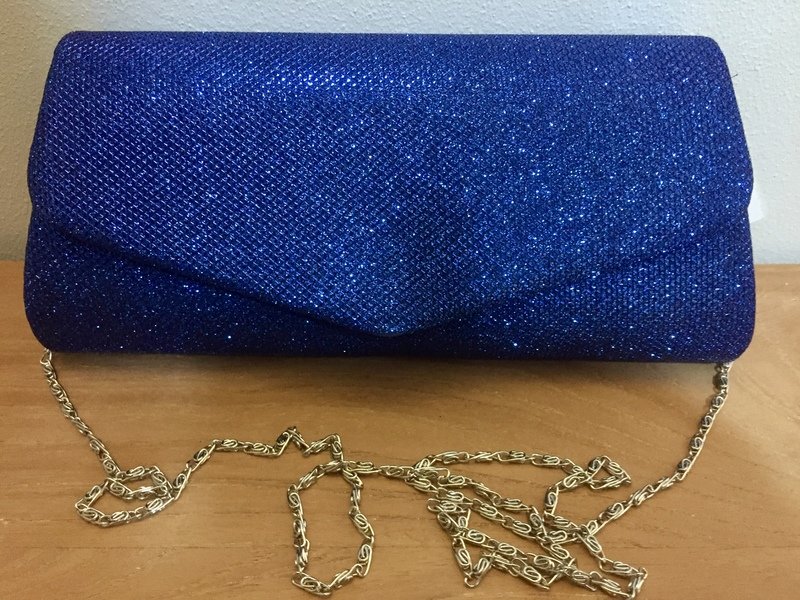 Clutch blauw of rood Clutch blauw of rood