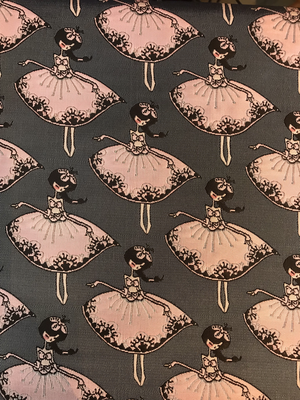 Jacquard Ballerina zwart