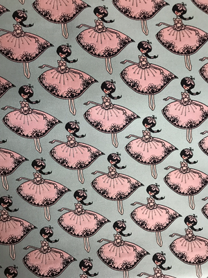 Jacquard Ballerina Lichtblauw Jacquard Ballerina Lichtblauw