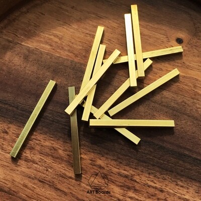 Square divisions for watches made of solid brass, thickness 3.2mm, length 4cm