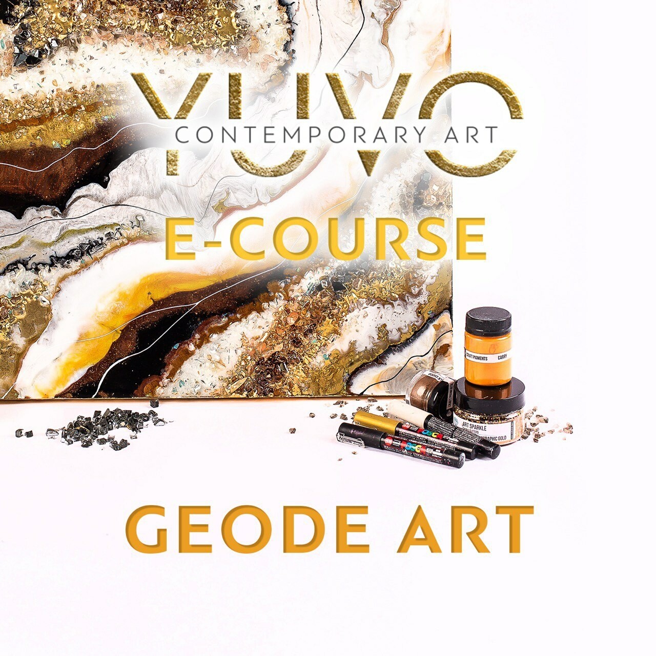Online course "Geode art with epoxy resin"