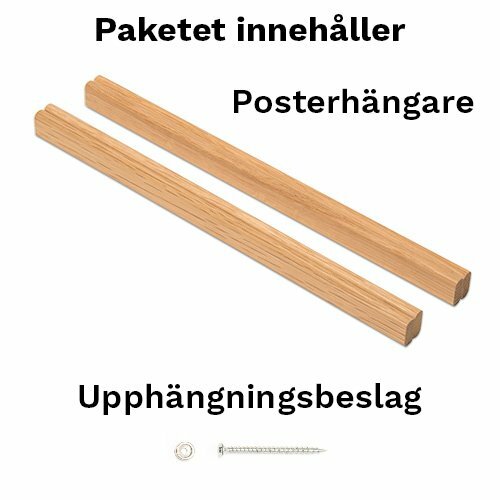 Posterhängare Classic Ek 310 mm