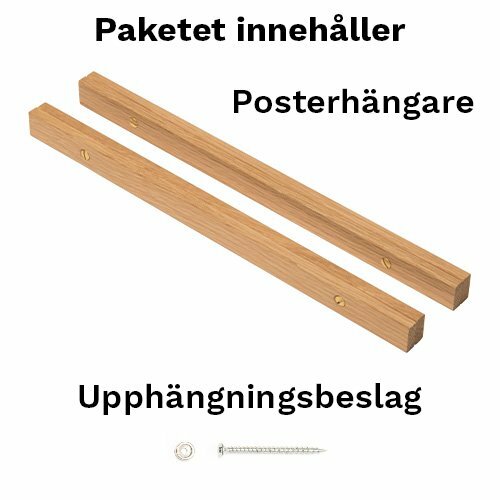 Posterhängare Retro Ek 710 mm