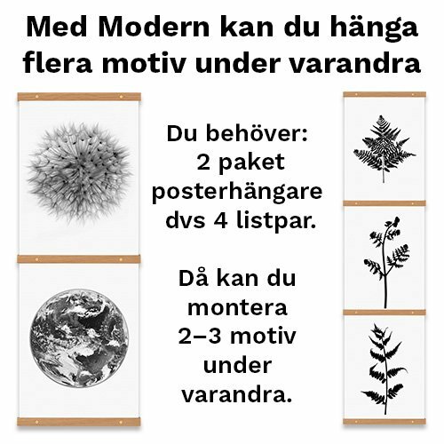 Posterhängare Modern Ek 310 mm