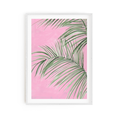 Palm on Pink Print 8x10