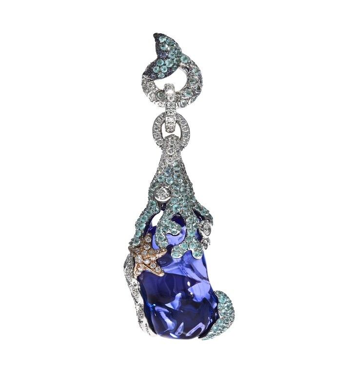 Coralia tanzanite earrings