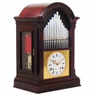 Table organ clock with 17 pipes
