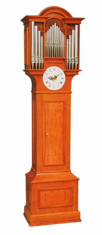 Great longcase organ clock with 26 pipes Great longcase organ clock with 26 pipes
