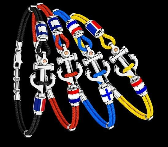 Kevlar and sterling silver Nautical Bracelets