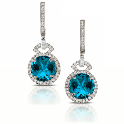 Blue Topaz Earrings