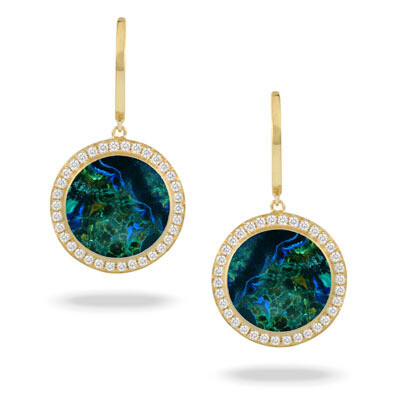 Azurite earrings