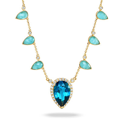 Blue Topaz and Amazonite necklace Blue Topaz and Amazonite necklace
